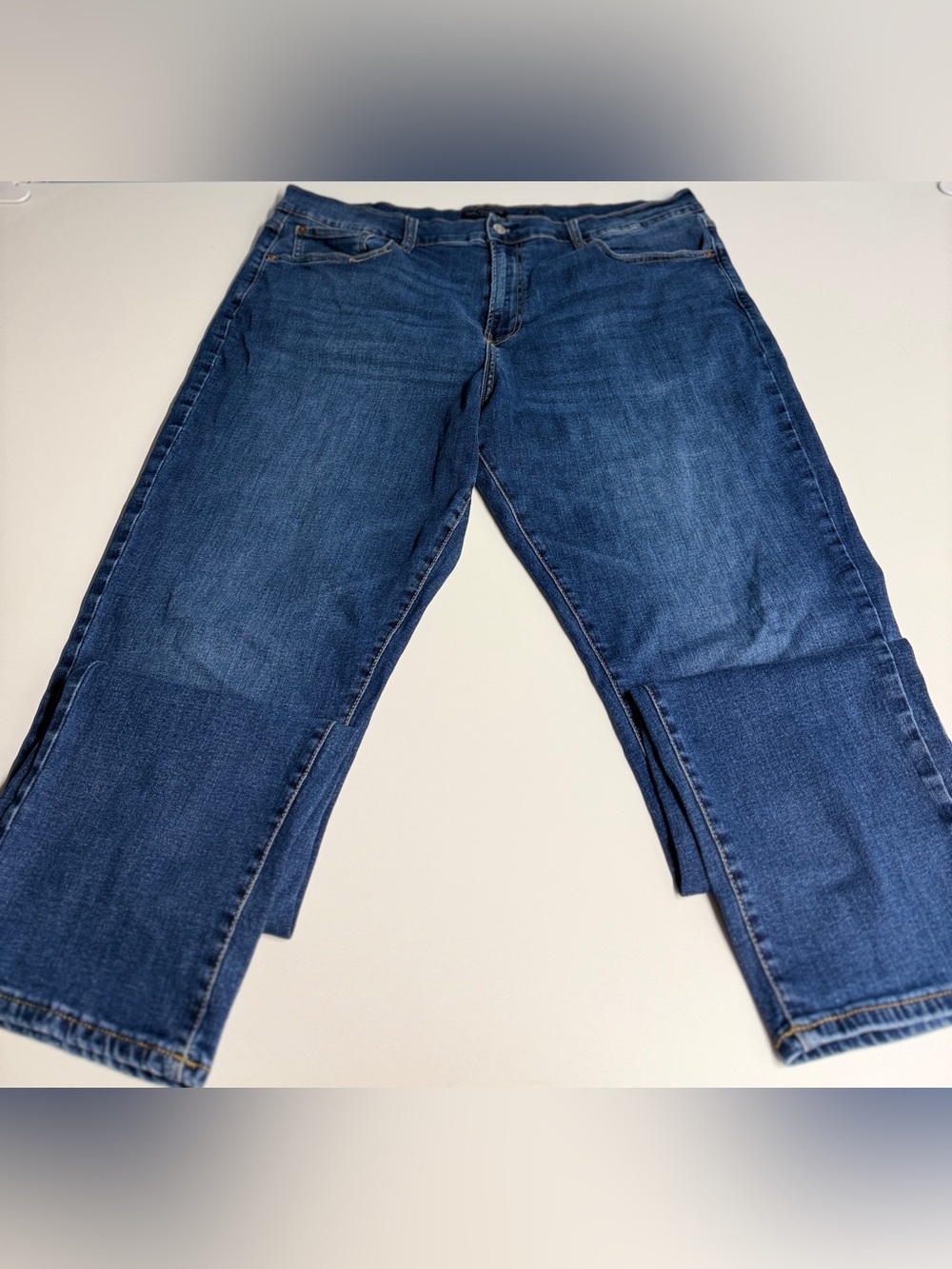 Lucky Brand Men’s Straight Jeans in Dark Blue Wash